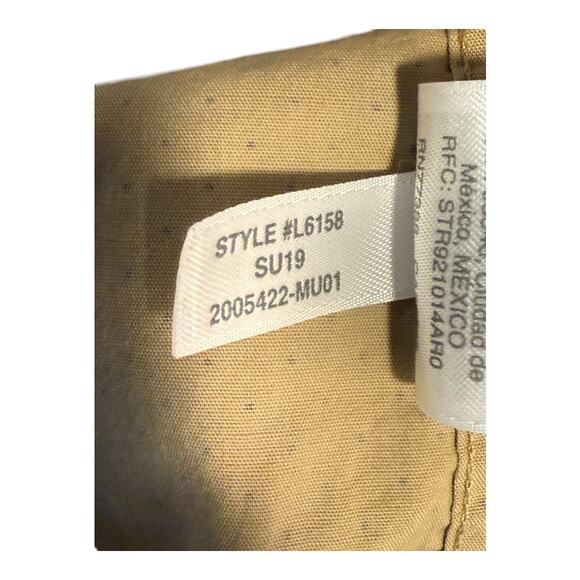 J. Crew Men's Slim Fit Flex Beige Polka Dot Long Sleeve Shirt Size Large - Picture 7 of 7